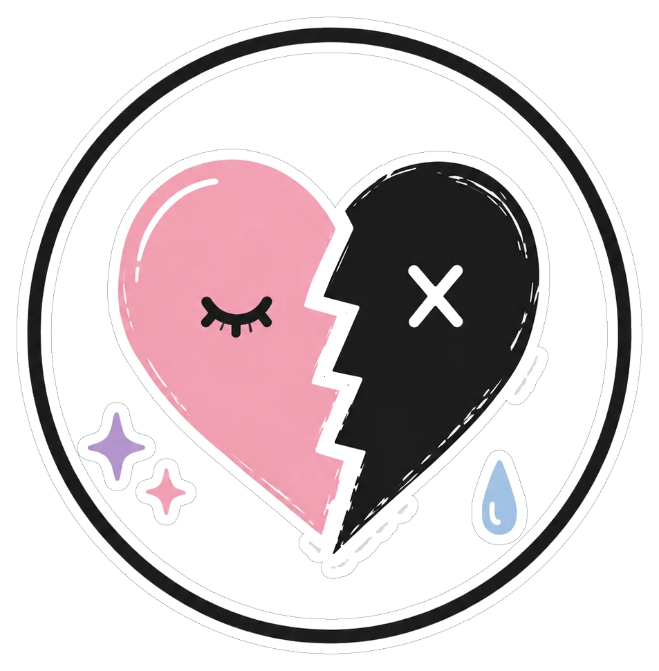 iquit broken-heart badge