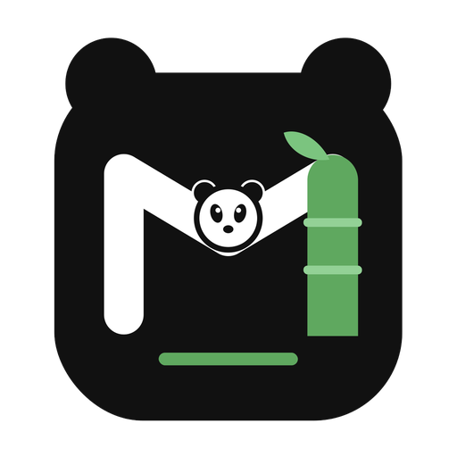 MarcoDaPanda logo — a panda sitting in the letter M, next to a bamboo stalk